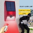 thumbnail image 5 of Solar Security Alarm Light Outdoor,LED Motion Sensor Solar Strobe Wall Light,129db Siren Sound Alert Warning Lamp 6 Modes for Farm Villa Garden Warehouse Barn Orchard, 5 of 7