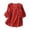 Red, variant on Womens Work Shirts Tops Summer Loose Fit Embroidered Linen with Toggle Buttons Plus Size Women Tees Blouses Red 3XL