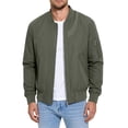 thumbnail image 2 of YUGYXL Men's Classic Stand Collar Bomber Jacket with Pockets Full Zip Lightweight Casual Flight Coat for Daily Streetwear Army Green Jacket, 2 of 6
