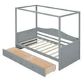 thumbnail image 4 of Harper & Bright Designs Twin Size Canopy Day Bed with 2 Drawers, Gray, 4 of 9