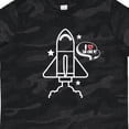 thumbnail image 4 of Inktastic Rocket Ship I Love Space Boys or Girls Toddler T-Shirt, 4 of 5