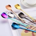 thumbnail image 5 of Heart Shaped Stainless Steel Coffee Spoon for Home Kitchen, Long Handle Dessert Spoon for Ice Cream and Latte, Cute Tea Utensil for Afternoon Party, 1 Piece, 5 of 7