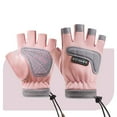 thumbnail image 2 of NAISIBABY Boys Girls Winter Gloves (4-13T), Open-Finger Waterpoof Thermal Outdoor Snow Cycling Mittens Pink, 2 of 10