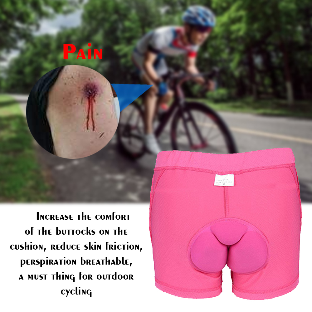 Haplws 3D Padded Cycling Shorts Breathable Riding Underwear Bicycle Underwear Shockproof Cushion Sports Underwear 
