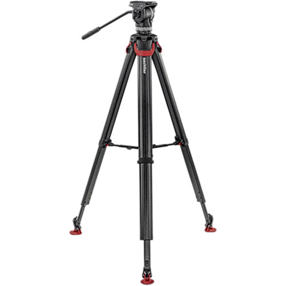 Sachtler Ace XL 75mm Fluid Head with flowtech 75 Carbon Fiber Tripod and Mid-Level Spreader