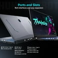 thumbnail image 6 of Thunderobot Storm 17 Gaming Laptop, 17.3" FHD 144Hz, Core i7-13620H, GeForce RTX 4050, 16GB RAM, 1TB SSD, RGB Keyboard, Win 11 Home, 6 of 9
