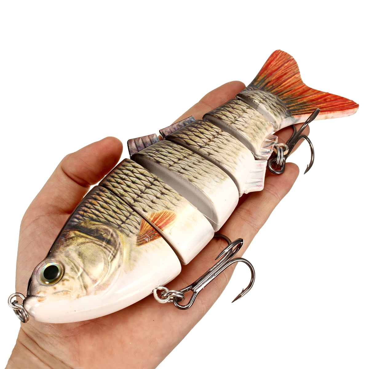 20cm 8'' Multi Jointed Bass Muskie Pike Striper Fishing Bait Swimbait