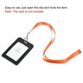 thumbnail image 4 of Uxcell Neck Lanyards, Flat Strap Lanyard Swivel Hook Clip Badge Holder ID Card Orange 5 Pack, 4 of 5