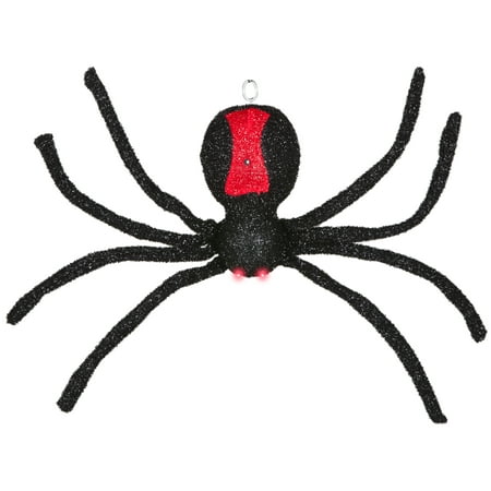 Way to Celebrate Halloween Black Sound and Motion Activated Dropping Spider Decoration (2 ft)