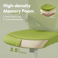 thumbnail image 5 of Ninecer Ergonomic Mesh Office Chair with Memory Foam Seat, Computer Desk Chair with Adjustable Lumbar Support & 3D Headrest, 90°Flip-up Arms, Green, 5 of 9