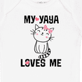 thumbnail image 4 of Inktastic My Yaya Loves Me Girls Girls Baby Bodysuit, 4 of 5