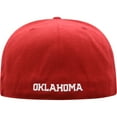 thumbnail image 4 of Men's Top of the World Crimson Oklahoma Sooners Team Color Fitted Hat, 4 of 4