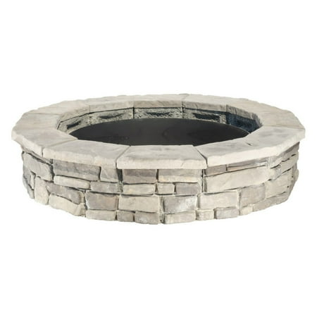 Hampton Bay Crossridge 50 000 Btu Antique Bronze Finish Gas Fire Pit Brickseek