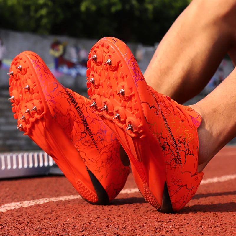 Mens Track and Field Shoes Teenagers Spikes Sneakers Boys Track Race Jumping Professional Running Nail Spikes Shoes