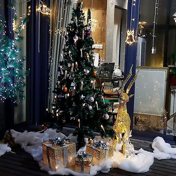Velas Inalámbricas Y Sin Llama, Vela LED Para árbol De Navidad Con Control Remoto Y Lazos Desmontables Velas Parpadeantes Con Control Remoto Y Con Pilas Para Decoracion Navidena En Interiores