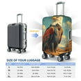 thumbnail image 5 of Goofa Western Desert Cactus Bald Eagle Pattern Luggage Covers For Suitcase,Suitcase Cover Protector Fit 18-32 Inch Luggage-Small, 5 of 9