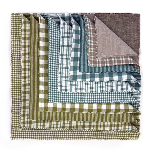 Bluegrass Homespun Cotton Fabric 44 pc Precut 10 inch Cake Layers by JCS