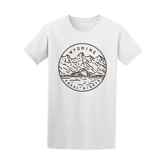 Wyoming Logo T-Shirt Men -Image by Shutterstock, Male Small