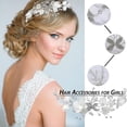 thumbnail image 5 of Tocados de boda Accesorios para el cabello de princesa para niña de flores nupcial, diadema de flores de cristal (t-0-g), 5 of 5