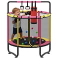 thumbnail image 6 of 55" Kids Trampoline with Enclosure, SHINPT Indoor Outdoor Toddler Trampoline for Kids, Small indoor Trampoline for Toddlers, Mini Trampoline with Enclosure Net for Kids, Gift for Boys Girls Ages 3+, 6 of 9