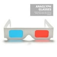 thumbnail image 4 of 100 gafas de cartón universales 3D anaglifo para cine en estudio, 4 of 6