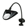 Dazor 30-Inch Hi-Lighting Clamp Base LED Magnifier 3D 1.75X - Black