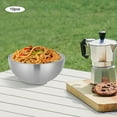 thumbnail image 4 of 10Pcs Stainless Steel Salad Bowl,1L Hot Cold Food Insulated Bowls Small Metal Salad Bowl,Dip Chiller Bowls Insulated Milk Bowl Set Chilled Serving Bowls for Camping Restaurant, 4 of 9