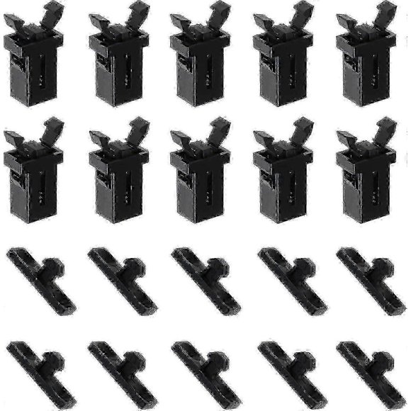 10 Pairs Of Touch Top Lid Bin Latch Lock Plastic Spare Repair Replacement Black Compatible With Brabantia 3 To 50 Litre