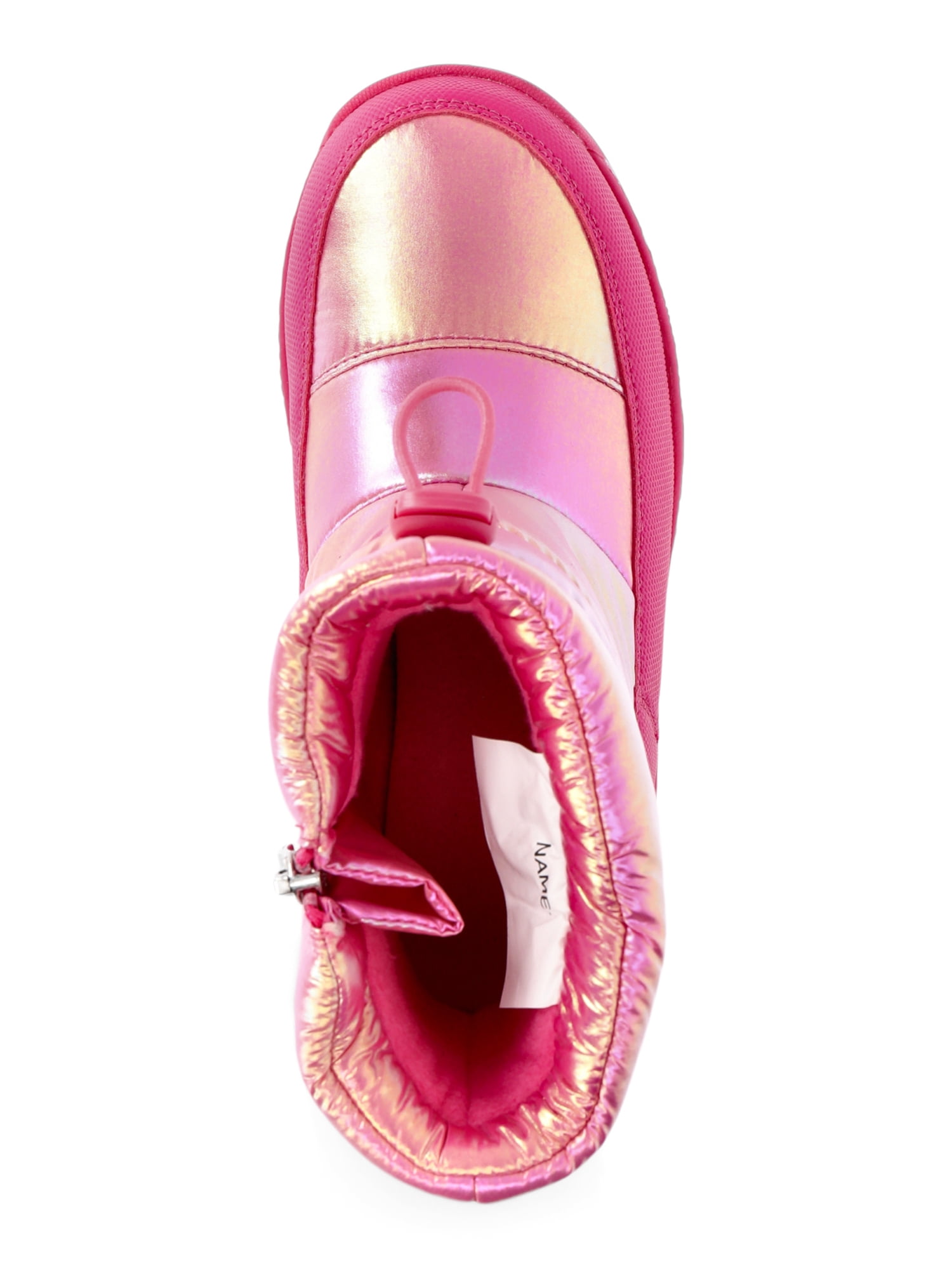 Wonder Nation Girls Iridiscent Winter Sneaker Boot
