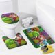 thumbnail image 4 of Wonderoos-theme 4-Piece Shower Curtain Set with Rugs, Waterproof Bathroom Decor Set Includes Bath Mat, U-Shaped Rug, Toilet Lid Cover and Curtain with Hooks, 4 of 6