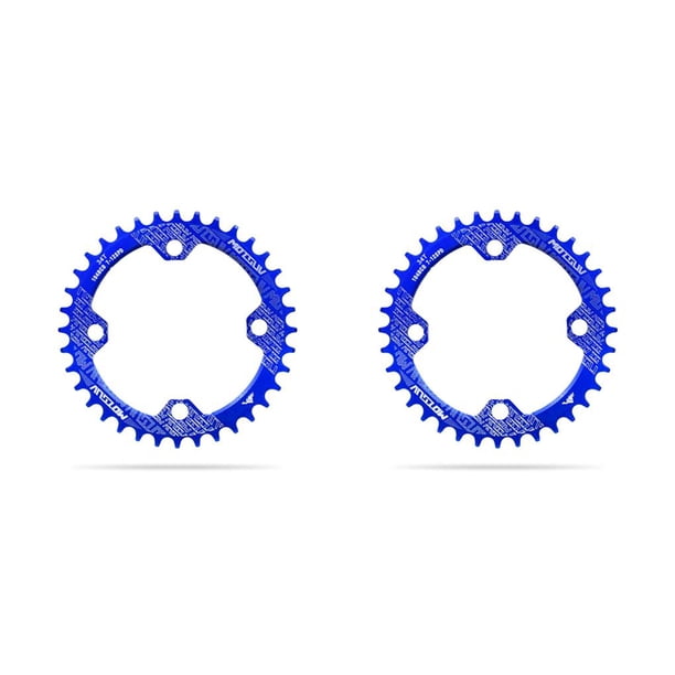 Juego de platos y bielas de bicicleta Wosthever 104 BCD Azul 34T 2Conjunto