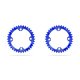 thumbnail image 2 of Juego de cadenas Greeniant Bicicleta 104BCD Reemplazable Anti-caída Disco de placa Azul 34T 2piezas, 2 of 6