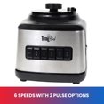 thumbnail image 4 of Total Chef 6-Speed Countertop Blender, 6 Cup (1.5L) Glass Jar, 2 Pulse Options, 500W, for Smoothies & Shakes, 4 of 7