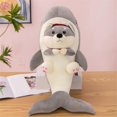 thumbnail image 3 of Soft Sharkdog Plush Toy Cute Plushie Hugging Doll Plush Pillow Sharkdog Stuffed Animal, 3 of 5