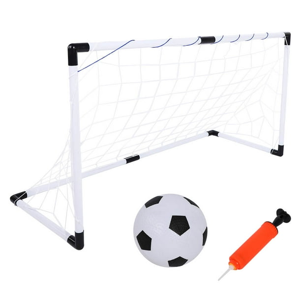 But De Football Pliable Pour Enfant – 45 Cm, Avec Pompe à Ballon, Filet Et Ballon Pop-up – Entraînement Intérieur/extérieur – Portable Et Stable