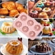 thumbnail image 4 of Mini máquina para hacer postres de silicona, bandeja para hornear muffins con 6 orificios, bandeja para hornear fácil de liberar, sin BPA., 4 of 5