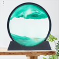 thumbnail image 2 of Reloj de 3D con Movediza en Movimiento, Cuadro Artístico Redondo de Cristal con Paisaje Marino, Pintura para Oficina y Hogar., 2 of 5