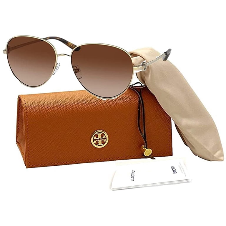 Tory Burch TY6082 329655 56mm Shiny Gold Metal Sunglasses Tory Burch Women main image 3