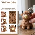 thumbnail image 6 of Fountwell Kawaii Highland Cow Squis+hy Toys, Slow Rising Stress Relief Squeeze – Cute Cow Figure, 2.36×3.15in Soft Foam, Anxiety Relief Gift, 6 of 9
