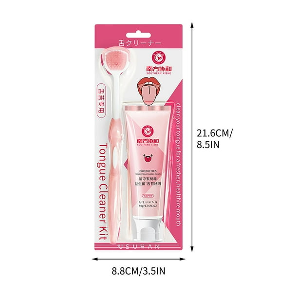 Gel limpiador para la lengua, producto de limpieza para personas con poco tiempo para el cuidado bucal, desodorización, aliento fresco, menta, producto de limpieza