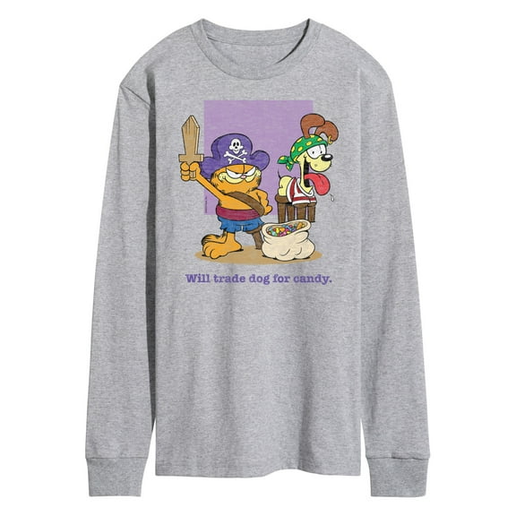 Garfield - Will Trade Dog For Candy - Men's Long Sleeve T-Shirt