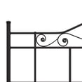 thumbnail image 6 of Hillsdale Furniture Harrison Textured Black Metal Scroll King Headboard with Bed Frame, 6 of 9