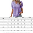 thumbnail image 2 of AMERTEER Blouse Décontractée à Rayures Verticales Manches Bouffantes Style Élégant Tenue de Vacances, 2 of 7