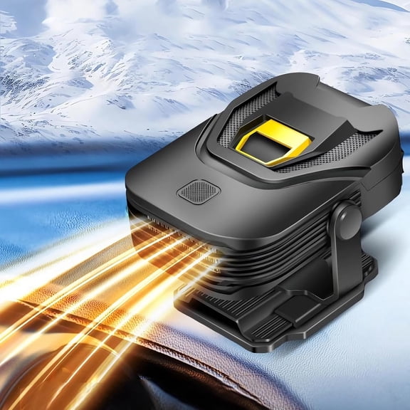 Portable Car Heaters for Vehicle 12v 2-in-1 Portable Car Heater with 360°Rotation Defroster Windshield Heater That Plugs Into Cigarette Lighter for Car SUV Trucks RVs