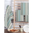 thumbnail image 2 of Light Blue Striped Kitchen Dish Towels for Drying Dishes Set of 4, Farmhouse Thin Line Modern Abstract Art Waffle Weave Microfiber Hand Tea Bathroom Towels Quick Dry & Absorbent Towel 15.7x23.6, 2 of 7