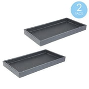 Leather Vanity Tray, Grey
