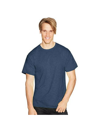 Hanes Comfortblend Ecosmart Crewneck Men's T-Shirt, Light Steel, 3Xl