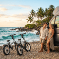 thumbnail image 6 of Helokeep CM20 Step-Thru Folding Electric Bike for Adults, 20"x4.0 Fat Tire, 750W, 48V 25Ah, UL2849-Certified, 20MPH, Front Suspension, White, 6 of 8