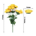 thumbnail image 3 of Efavormart 5 Bushes | 70 Yellow Artificial Silk Blossomed Sunflowers | Vase Decor, 3 of 11
