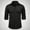 #Black, variant on DPTALR Men's Fashion Casual Business Solid Color Long-Sleeve Shirt Button Lapel & Fashion Design,Green Big and Tall Men XXXXL